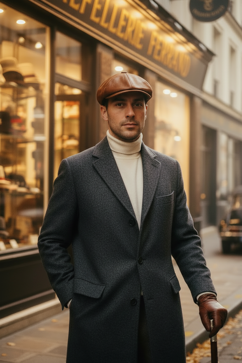 Homme casquette laine Hatteras zoomé