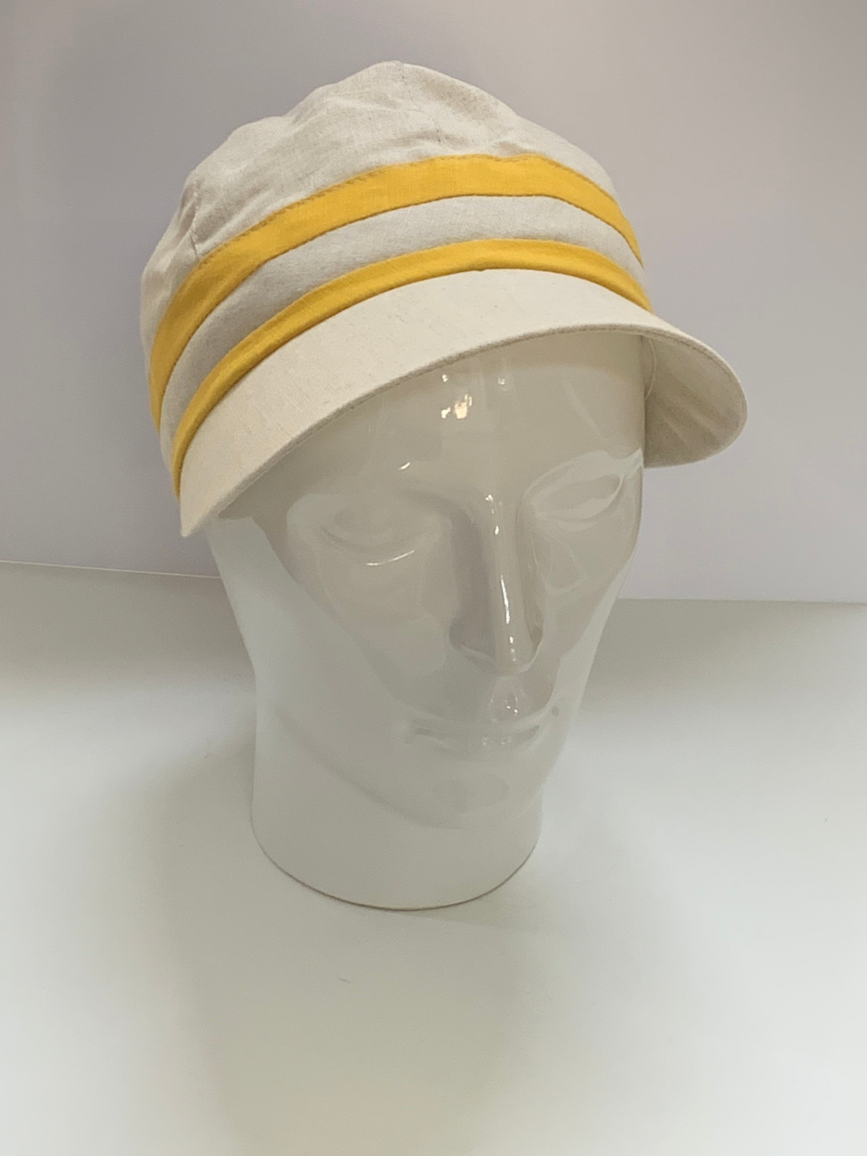 Casquette cintrée moutarde