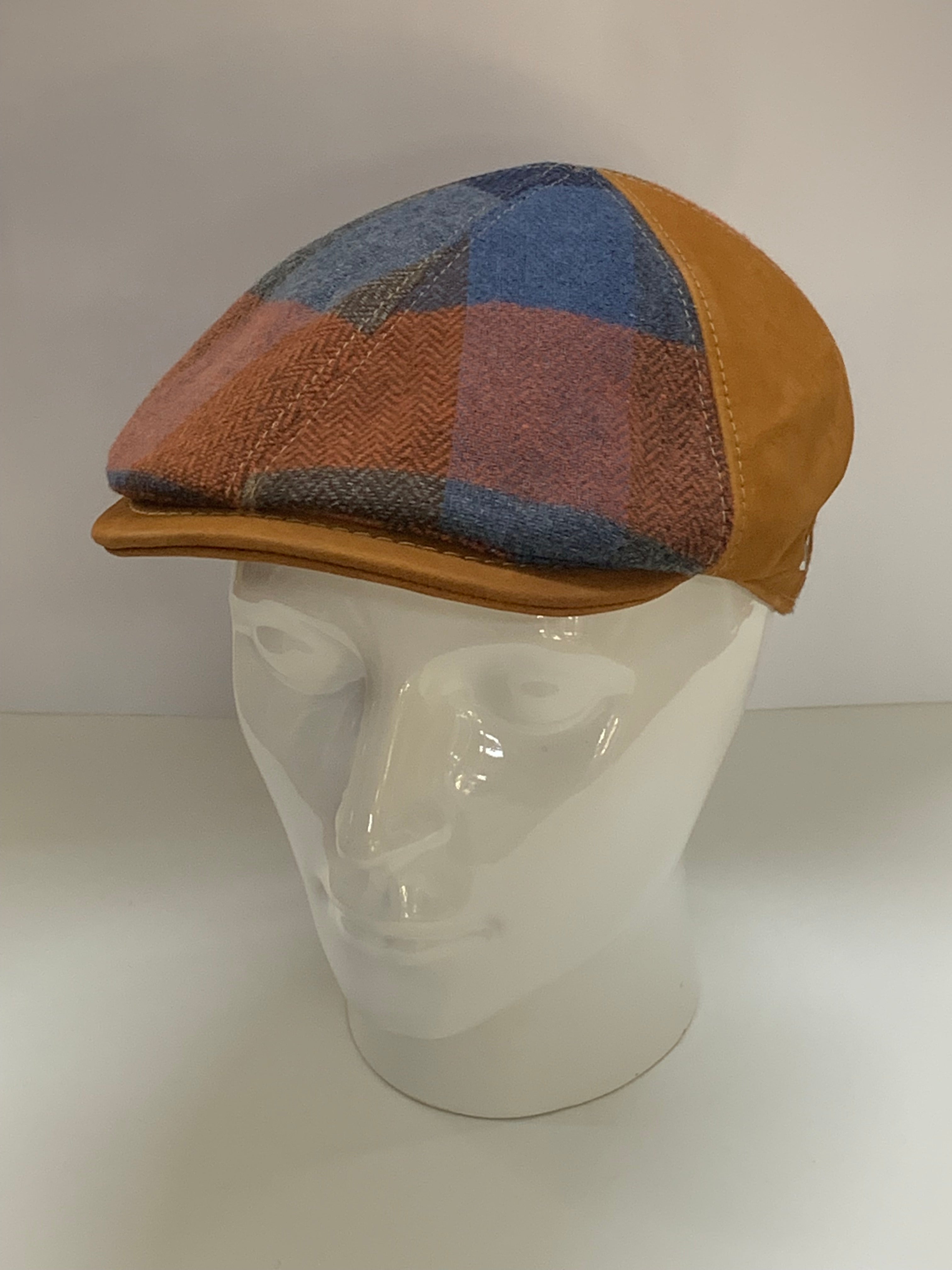 Casquette Flechet Patchwork Cognac