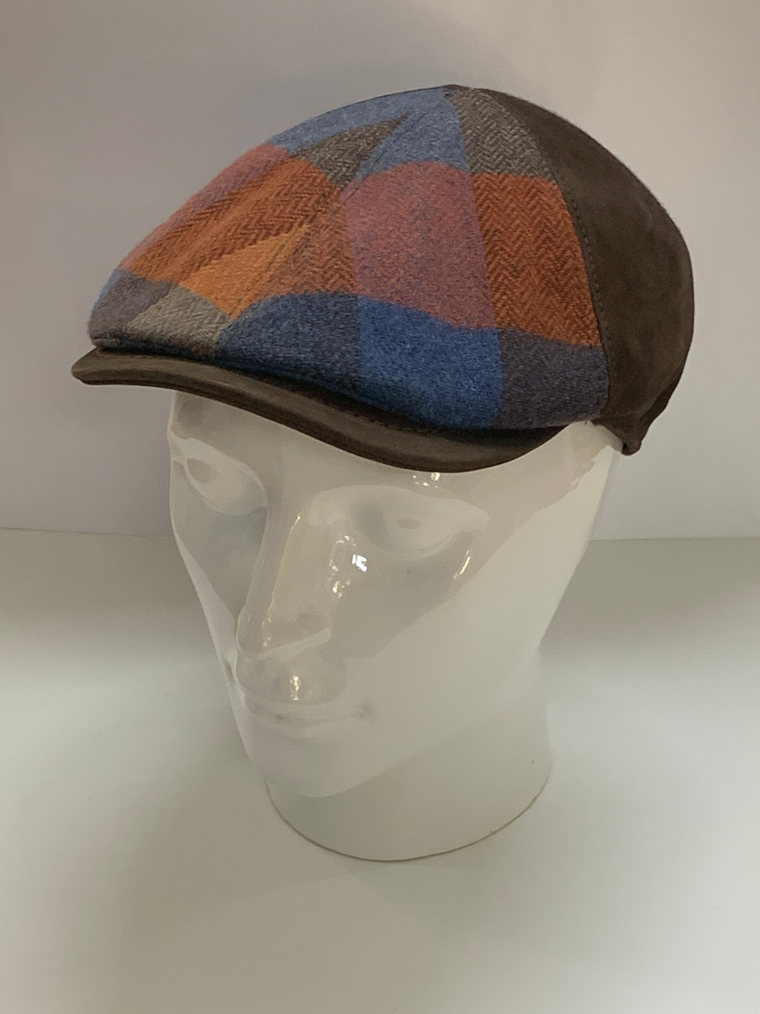 Casquette Flechet Patchwork Marron