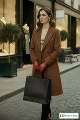 Gants en Cuir Italien Rouge