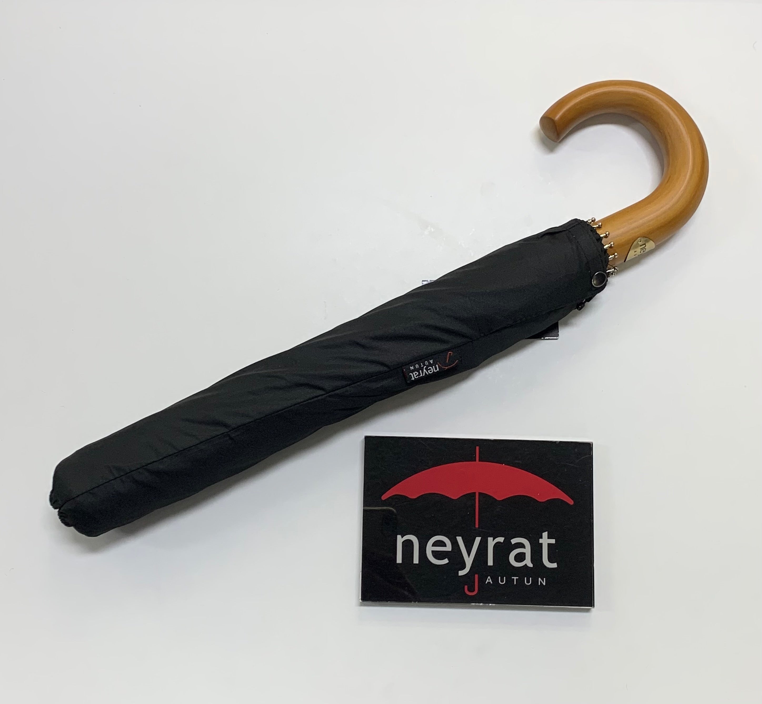 Parapluie Noir Bois renforcée