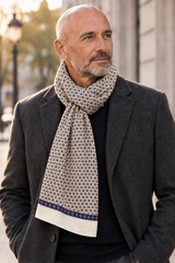 Echarpe en Soie Beige