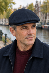 Casquette Cuir Bleu